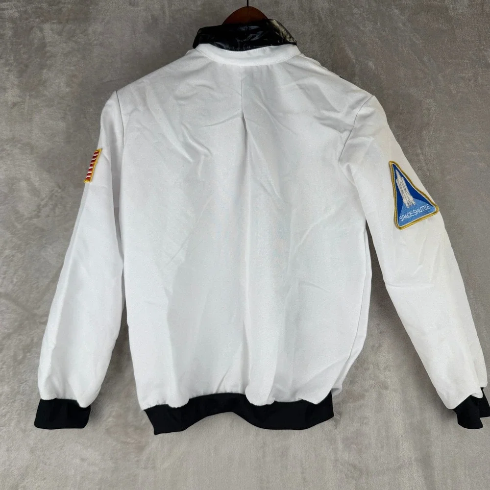 Underwraps Kids NASA Astronaut Commander Flight Jacket Costume White Size Medium
